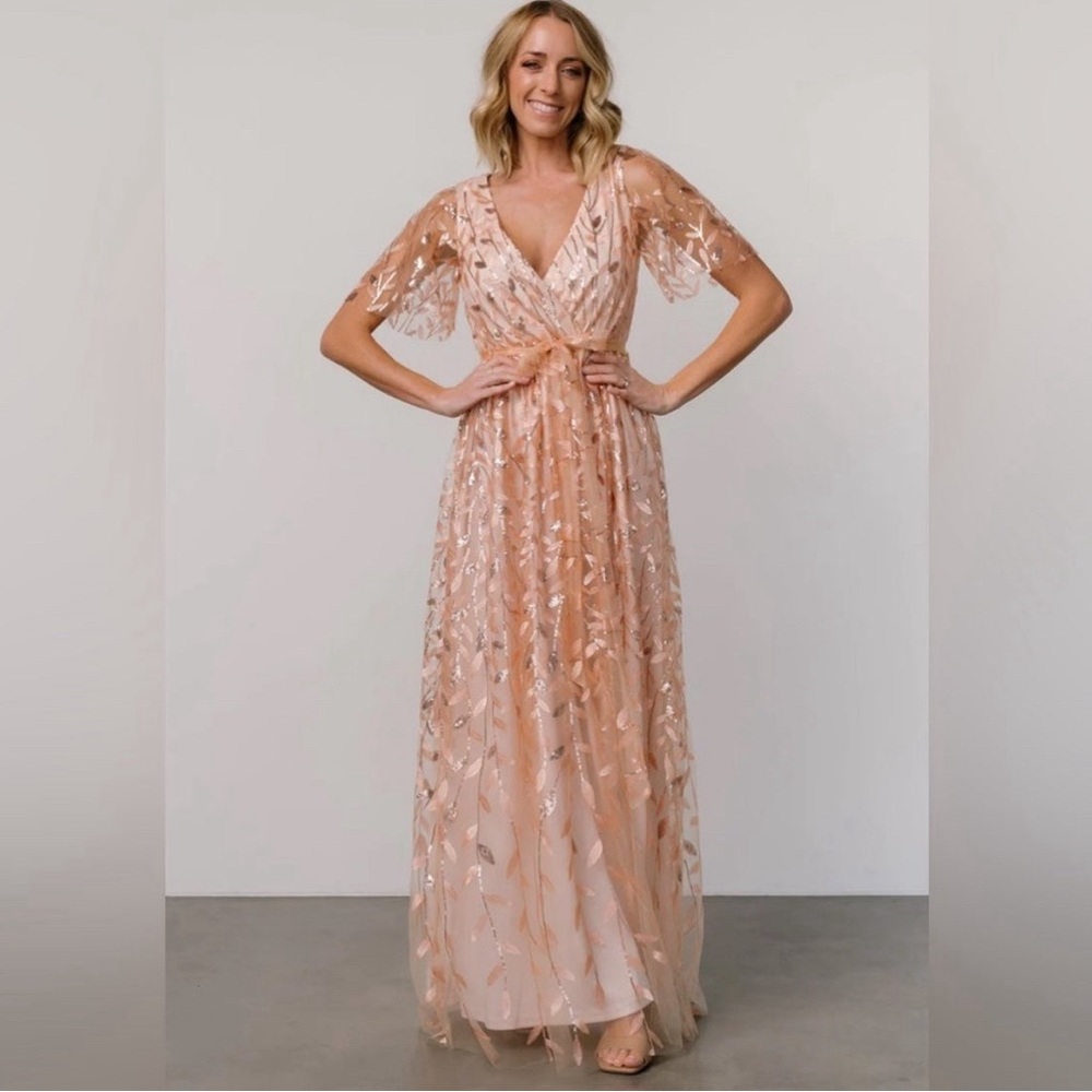 Baltic Born NWT Marseille Embossed Maxi Dress